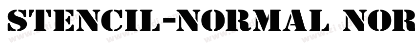 Stencil-Normal Norma字体转换